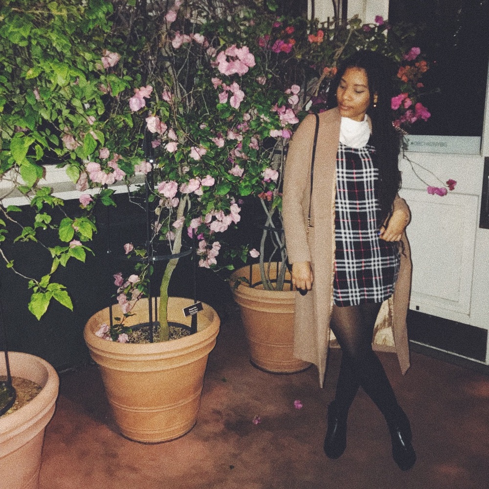 plaid dress
